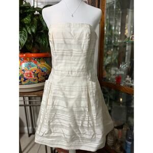 Lilly pulitzer white strapless dress